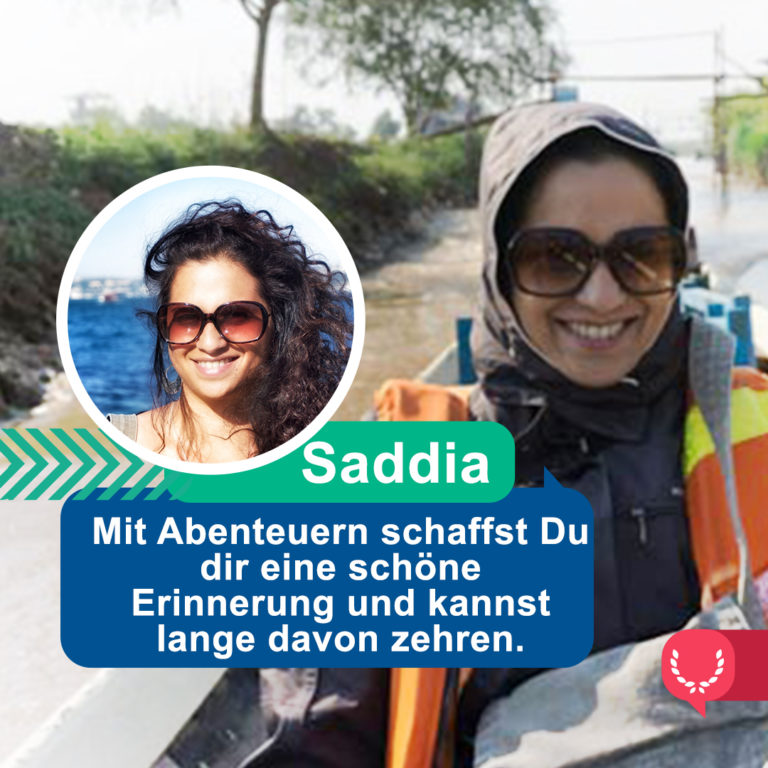 Abenteurerin Saddia im Interview
